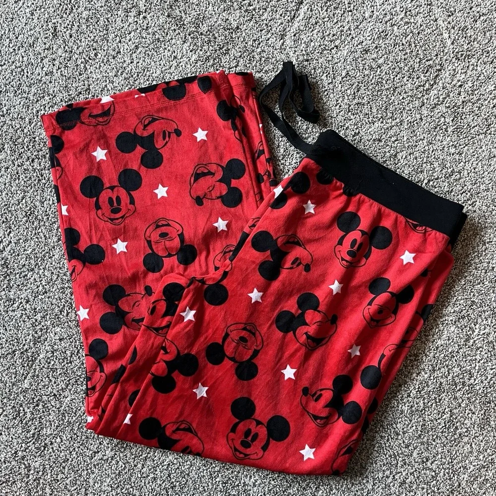Disney Mickey Mouse Red Lounger Sleep Pants Ultra‎ Soft Size XXL - Picture 5 of 5